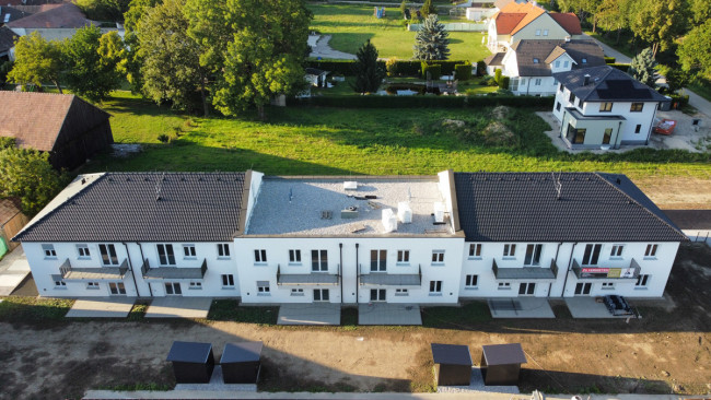 Mietwohnanlage Grünspecht Gartenansicht aktueller Baufortschritt